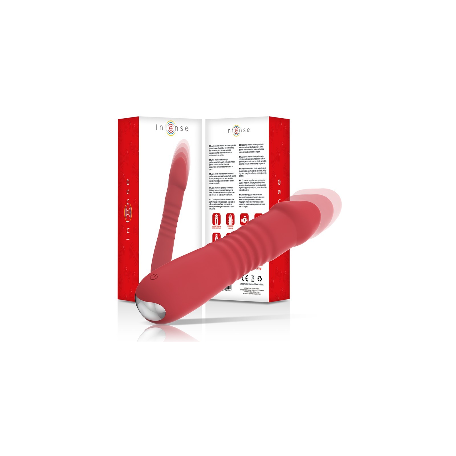 Vibrador Juni Up & Down Rojo - 10 Modos de Vibración