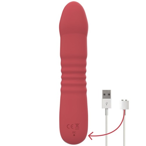 Vibrador Juni Up & Down Rojo - 10 Modos de Vibración