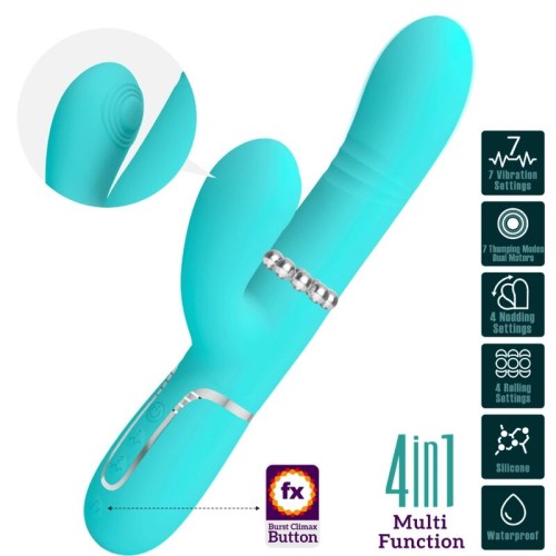 Pretty Love Multi-Function G-Spot Vibrator Aquamarine