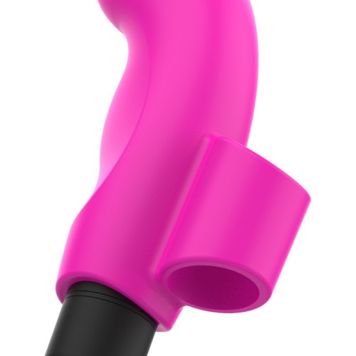 Ohmama Neon Pink Christmas Edition Finger Vibrator - Discreet Pleasure