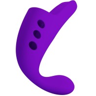 Pretty Love Gorgon Rechargeable Finger Vibrator Purple - 10 Functions