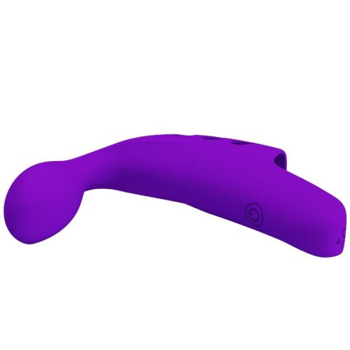 Pretty Love Gorgon Rechargeable Finger Vibrator Purple - 10 Functions