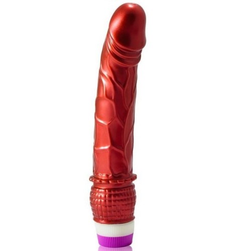 Red Realistic Vibrator 23 cm - Intense Pleasure