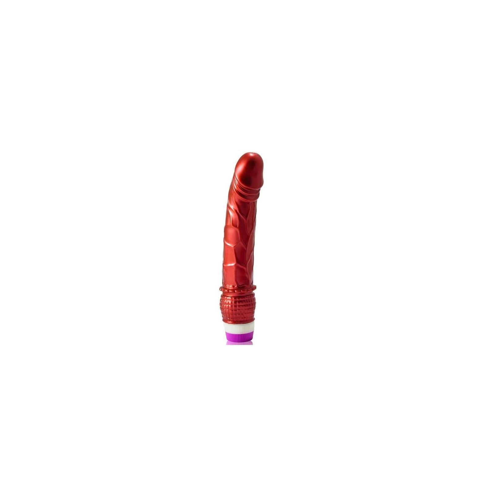 Red Realistic Vibrator 23 cm - Intense Pleasure