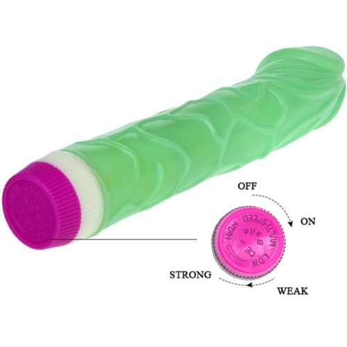 Vibrador Olas de Placer 23 cm Verde