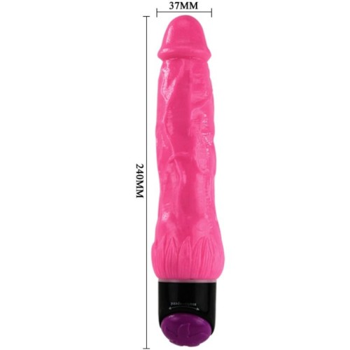 Colorful Sex Realistic Vibrator - 24 cm of Pleasure