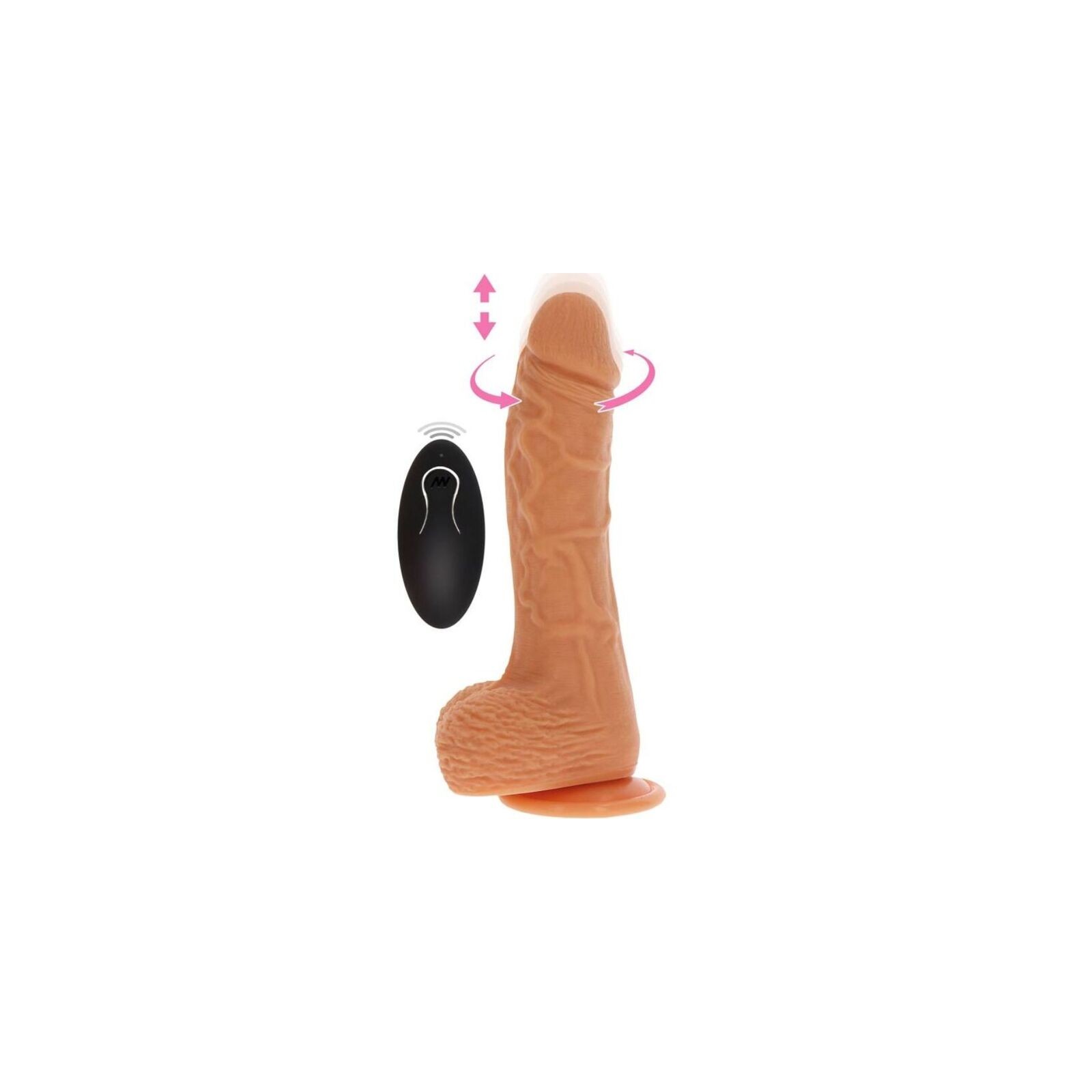 Dildo Vibrador Realista Rotador