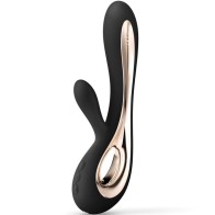 Soraya 2 Black Rabbit Vibrator - Luxury Pleasure