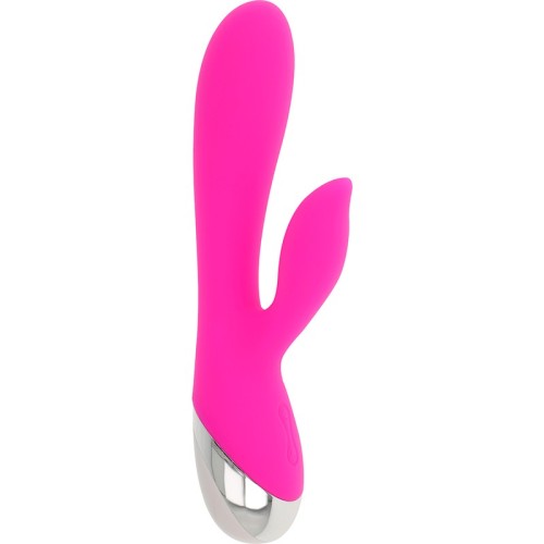 Vibrador Recargable USB con Rabbit y 10 Modos de Vibración