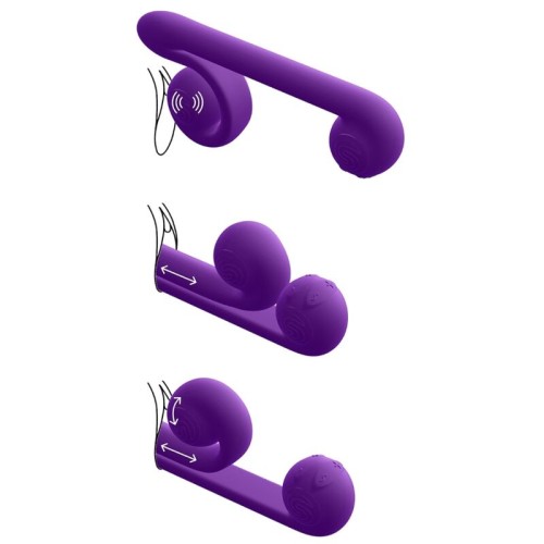 Vibrador Multiacción Lila SNAIL - Mejor Estimulación Dual