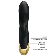 Pretty Love Gold-Plated Luxury Vibrator Black