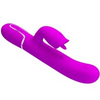 Pretty Love Rabbit Vibrator with Licking - Fuchsia