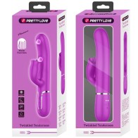 Pretty Love Rabbit Vibrator with Licking - Fuchsia