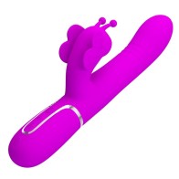 Pretty Love Vibrador Rabbit Multifunción 4 En 1 Mariposa