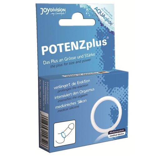 Plus Medical Grade Silicone Penis Ring White - S