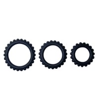 Baile Titan 3 Pcs Cock Ring Set Black