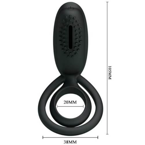 Pretty Love Esther Vibrating Ring with Clitoral Stimulator