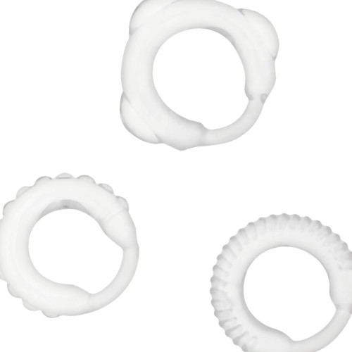 Set of 3 Clear Penis Rings - Enhance Performance