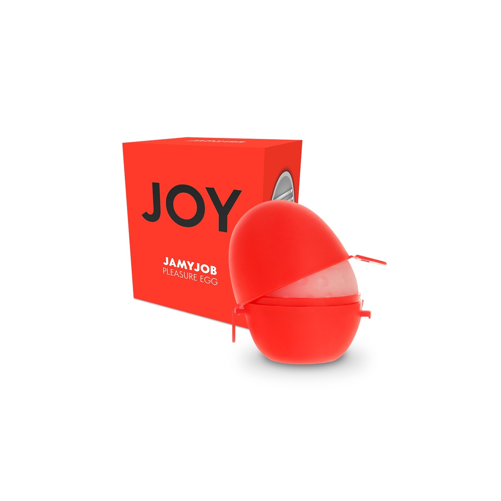 Huevo Masturbador Discreto Rojo Joy - Placer Supremo