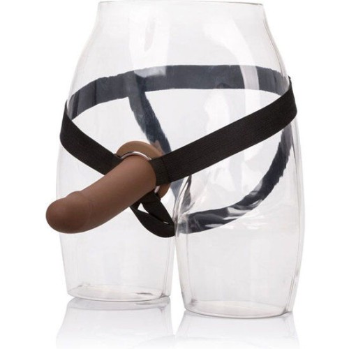 Hollow Dildo Harness Brown