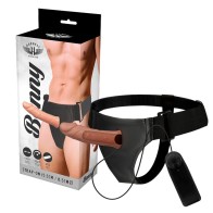 Hollow Benny Harness with Vibrator