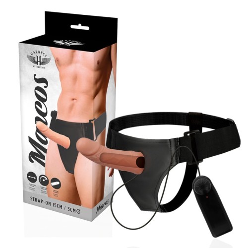 Harness Hollow Marcos Vibrator 15cm - Realistic Fantasy Fulfillment