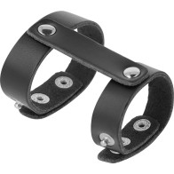 Darkness Adjustable Penis and Testicles Ring for Ultimate Pleasure