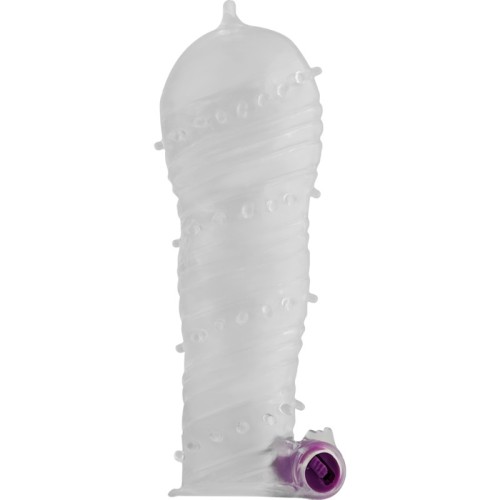 Funda Pene Texturada con Vibrador