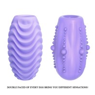 Pretty Love - Purple Double-Sided Masturbator Egg