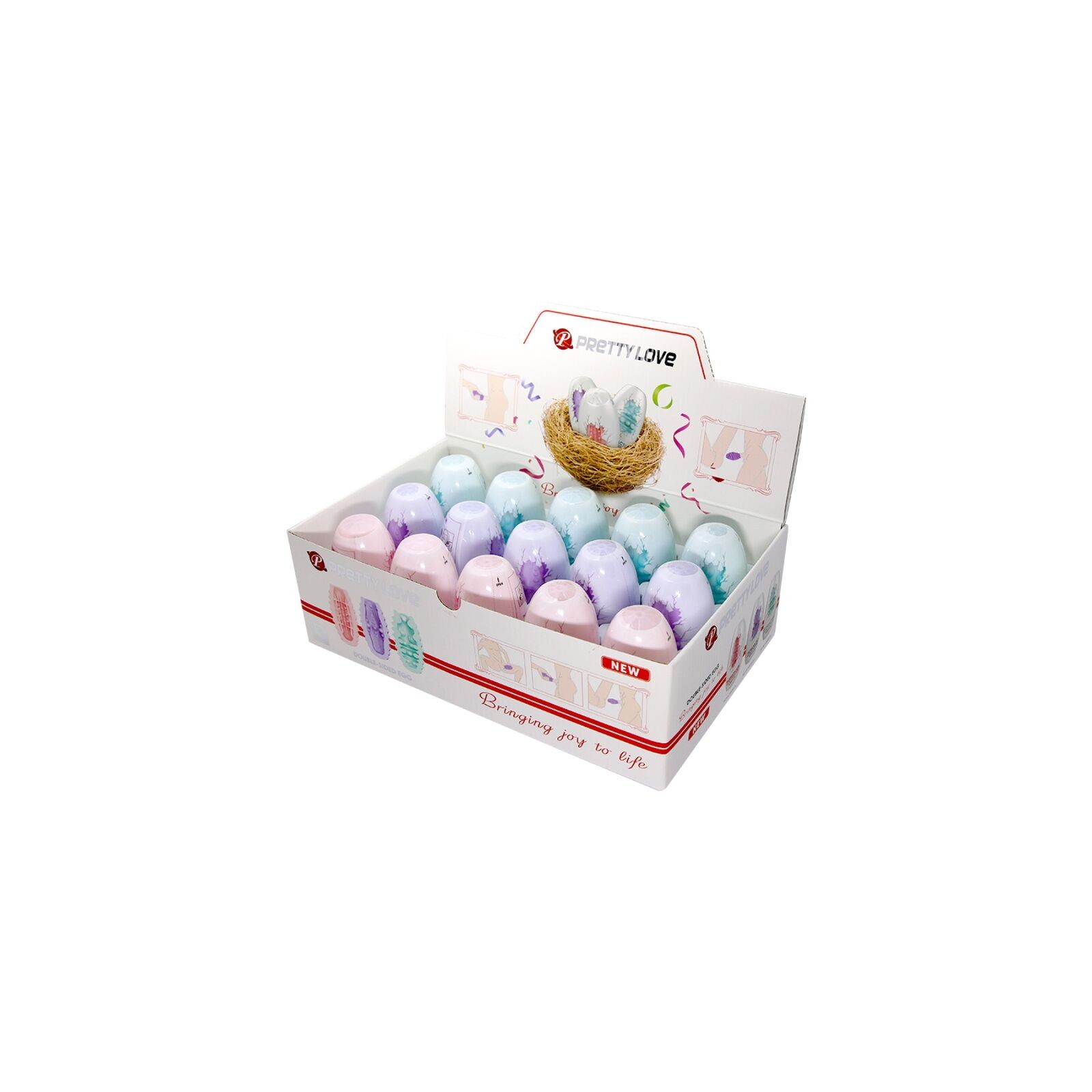 Pretty Love Double Sided Masturbator Egg 15 pcs - Unique Pleasure