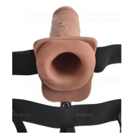 Hollow Rechargeable Penis Harness for Enhanced Intimacy