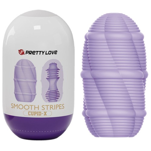 Pretty Love Huevo Masturbador Smooth Stripes - Emocionante Masturbador Masculino