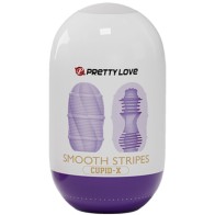 Pretty Love Huevo Masturbador Smooth Stripes - Emocionante Masturbador Masculino