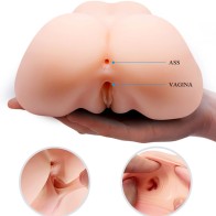 Double Vibrating Realistic Vagina and Anus