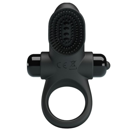 Pretty Love Black Vibrating Penis Ring - Enhance Pleasure