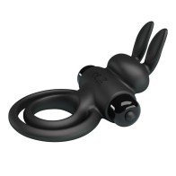 Pretty Love Vibrating Ring III Rabbit Black - Enhanced Pleasure