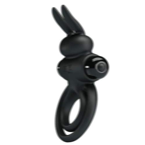 Anillo Vibrador Iii Conejo Para Pene Negro - Placer Mejorado