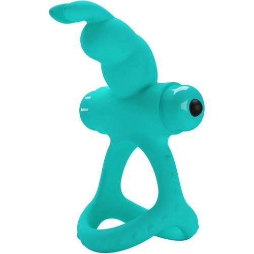 Pretty Love Figgy Rabbit Vibrator Ring - Green Pleasure