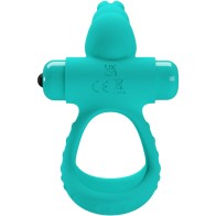 Pretty Love Figgy Rabbit Vibrator Ring - Green Pleasure