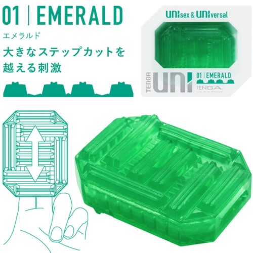 Uni Emerald Finger Sleeve Masturbator - Unisex Exploration