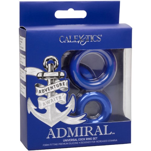 Set Admiral Anillos Azules para Pene para Mayor Rendimiento