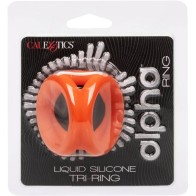 Alpha Triple Orange Cock Ring