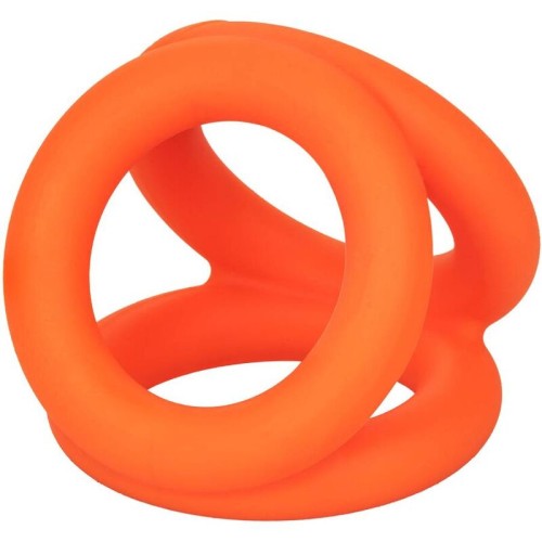 Alpha Triple Orange Cock Ring