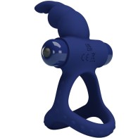 Pretty Love Luchito Blue - Double Rabbit Vibrating Ring