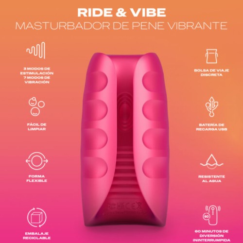 Durex - Toy Masturbador Vibrador Ride & Vibe