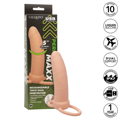 Maxx Thick Dual Penetrator with 10 Vibrations