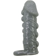 Pretty Love Realistic Penis Extension Sleeve Grey