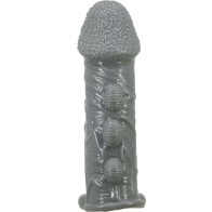 Pretty Love Realistic Penis Extension Sleeve Grey