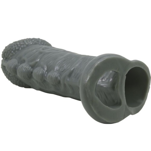 Pretty Love Realistic Penis Extension Sleeve Grey