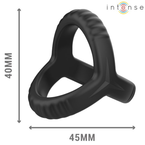 Intense Carson Anillo Doble Silicona Negro Modelo 4